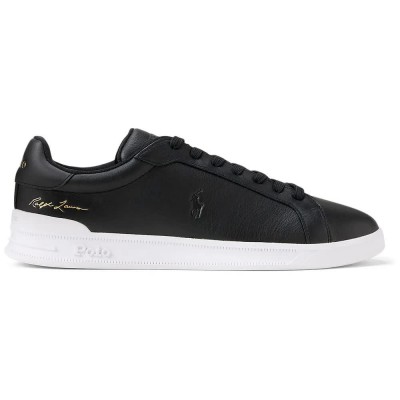 маратонки,мъжки,маратонки,дамски,маратонки,polo,ralph,lauren,heritage,court,ii,leather,trainers,black,(black)