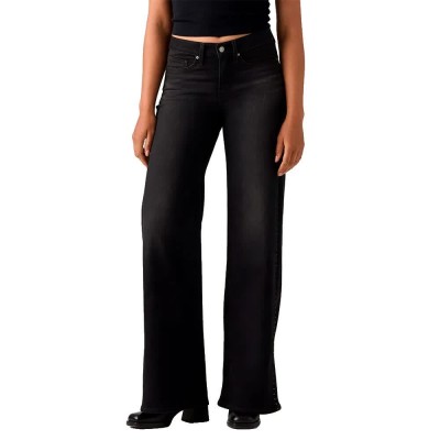 дънки,мъжки,панталони,дамски,панталони,levi´s,®,318,shaping,wide,leg,jeans,black,(dizzy,dazzle)