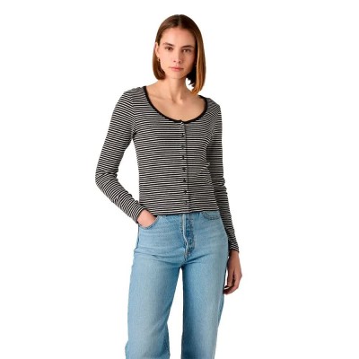 тениска,мъжки,тениски,дамски,тениски,levi´s,®,austen,button,long,sleeve,t,shirt,black,(anthracite,night,egret)