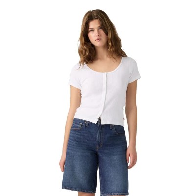 тениска,мъжки,тениски,дамски,тениски,levi´s,®,austen,button,short,sleeve,t,shirt,white,(bright,white)