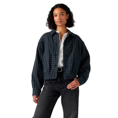 яке,мъжки,якета,дамски,якета,и,палта,levi´s,®,dani,western,harrington,denim,jacket,blue,(phoebe,check,magnet,denim)