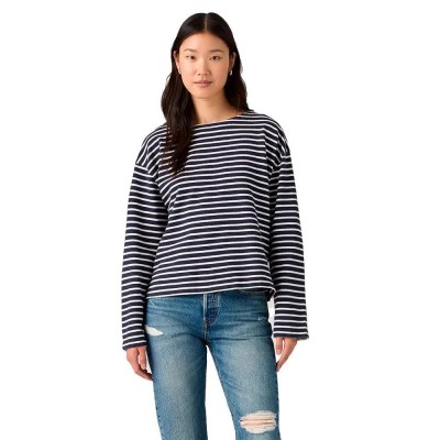 тениска,мъжки,тениски,дамски,тениски,levi´s,®,esme,relaxed,long,sleeve,t,shirt,blue,(navy,blazer,egret)