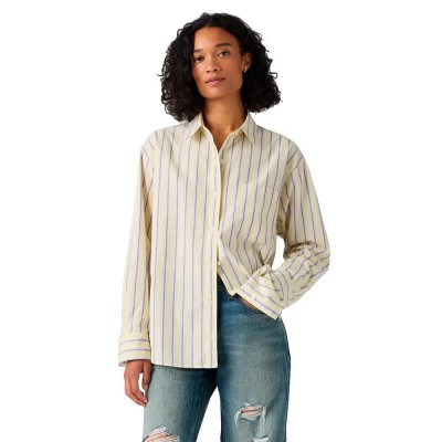 риза,с,дълъг,ръкав,дамски,ризи,мъжки,ризи,levi´s,®,harlie,boyfriend,long,sleeve,shirt,yellow,(french,vanilla)
