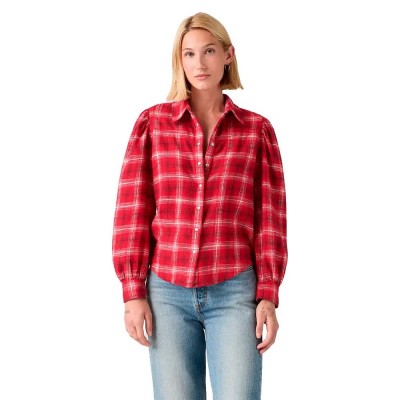 риза,с,дълъг,ръкав,дамски,ризи,мъжки,ризи,levi´s,®,juna,western,long,sleeve,shirt,red,(emboldened)