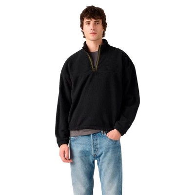 блуза,мъжки,пуловери,levi´s,®,redwood,half,zip,sweatshirt,black,(jet,black)