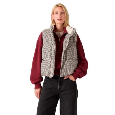 елек,дамски,жилетки,levi´s,®,tate,bubble,vest,beige,(yoli,gingham,plaid)