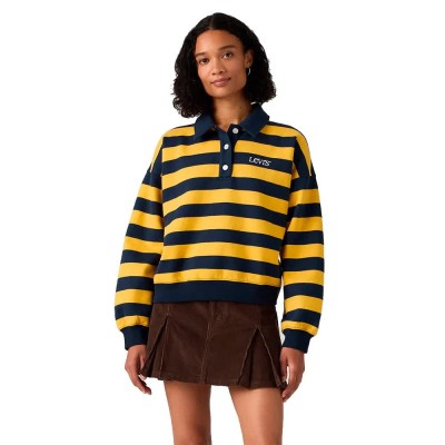 поларена,блуза,дамски,блузи,levi´s,®,vintage,rugby,graphic,fleece,sweatshirt,yellow,(spicy,mustard)