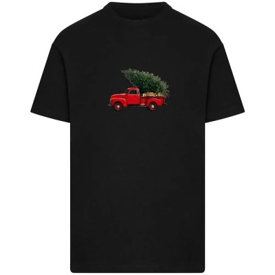 тениска,мъжки,тениски,дамски,тениски,mister,tee,christmas,tree,pickup,short,sleeve,t,shirt,black,(black)