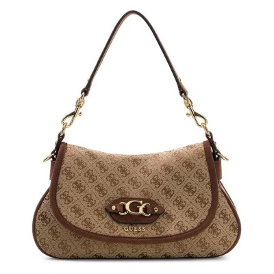 чанта,за,през,рамо,всички,чанти,guess,samantha,flap,shoulder,bag,brown,(latte,logo,brown)