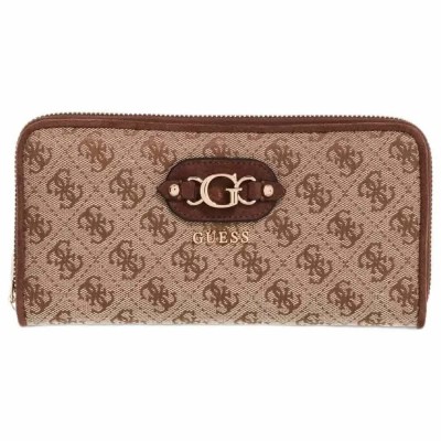 портфейли,и,портмонета,guess,samantha,large,woman,wallet,brown,(latte,logo,brown)