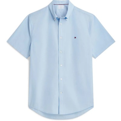 риза,с,къс,ръкав,дамски,ризи,мъжки,ризи,tommy,hilfiger,core,flex,short,sleeve,shirt,blue,(sweet,blue)