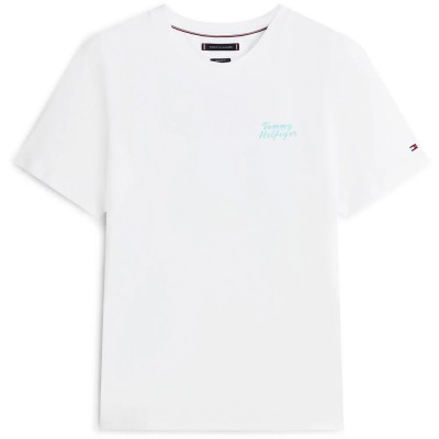 тениска,мъжки,тениски,дамски,тениски,tommy,hilfiger,palm,photo,short,sleeve,t,shirt,white,(white)