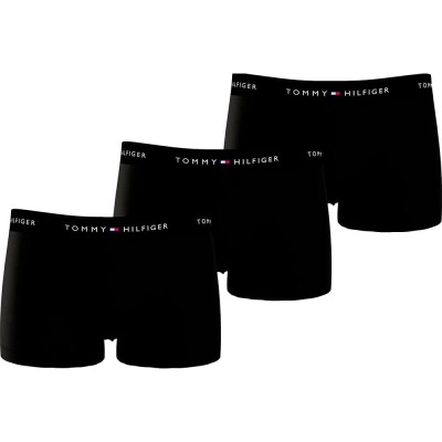 боксерки,мъжко,бельо,tommy,hilfiger,um0um03890,trunk,boxers,3,units,black,(black,black,black)