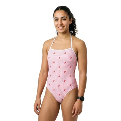 бански,костюм,дамски,бански,костюми,tommy,hilfiger,uw0uw06540,halter,swimsuit,pink,(rose,petal,white)