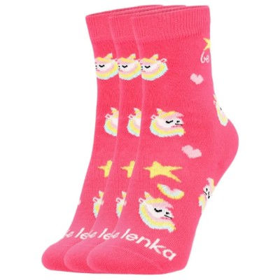 чорапи,мъжки,чорапи,дамски,чорапи,be,lenka,dinosaur,crew,barefoot,socks,3,pairs,pink,(pink)