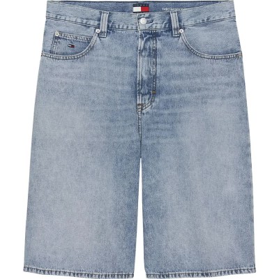 дънки,мъжки,панталони,дамски,панталони,tommy,jeans,theo,bj6015,baggy,fit,denim,shorts,blue,(denim,light)