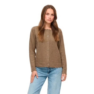 жилетка,мъжки,пуловери,дамски,пуловери,vila,nikolina,cardigan,brown,(falcon,detail,melange)