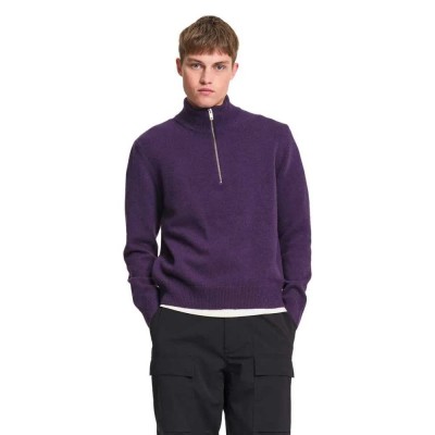 блуза,мъжки,пуловери,дамски,пуловери,aigle,aiw25mkni001,half,zip,sweater,purple,(violet)