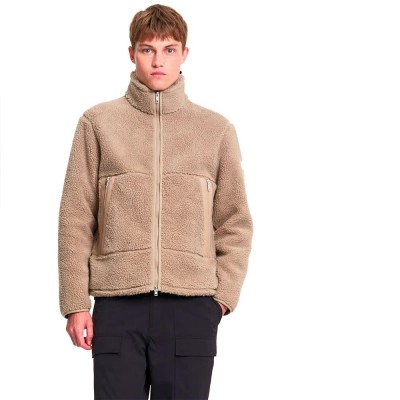 блуза,мъжки,пуловери,aigle,aiw26mfle002,full,zip,sweatshirt,beige,(powder)