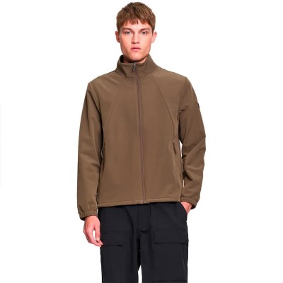 блуза,мъжки,пуловери,aigle,aiw26mfle005,full,zip,sweatshirt,brown,(cedar)