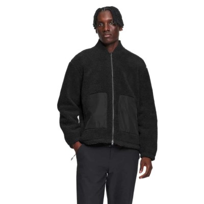 блуза,мъжки,пуловери,aigle,aiw26mfle008,full,zip,sweatshirt,black,(black)