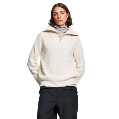 блуза,мъжки,пуловери,дамски,пуловери,aigle,aiw26wkni003,half,zip,sweater,beige,(milk)