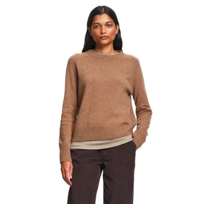 блуза,мъжки,пуловери,дамски,пуловери,aigle,aiw26wkni004,sweater,brown,(tobacco,brown)