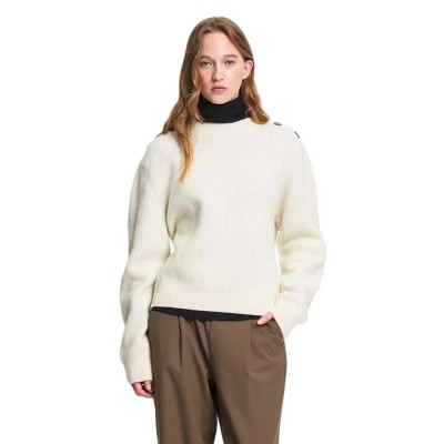 блуза,мъжки,пуловери,дамски,пуловери,aigle,aiw26wkni005,sweater,beige,(milk)