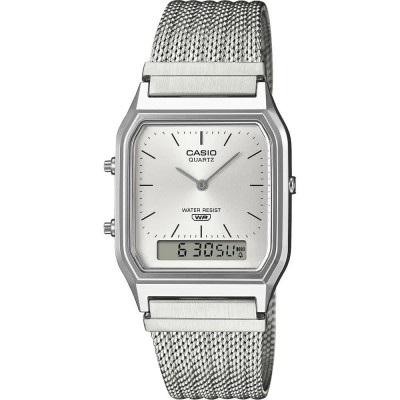 часовник,часовници,casio,aq,230,30.0mm,3atm,quartz,analog,digital,watch,silver,(silver,silver,resin)