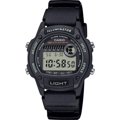 часовник,часовници,casio,w,220,47.3mm,10atm,quartz,digital,watch,black,(black,black,resin)