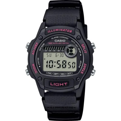 часовник,часовници,casio,w,220,47.3mm,10atm,quartz,digital,watch,black,(black,blue,resin)