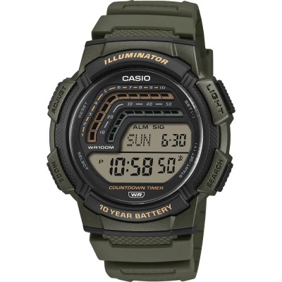 часовник,часовници,casio,ws,1800,44.2mm,10atm,quartz,digital,watch,green,(olive,green,grey,green,resin)