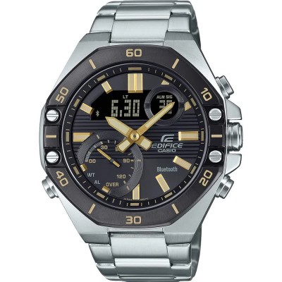 часовник,часовници,edifice,ecb,10,48.5mm,10atm,quartz,analog,digital,watch,silver,(silver,black,gold,mineral)
