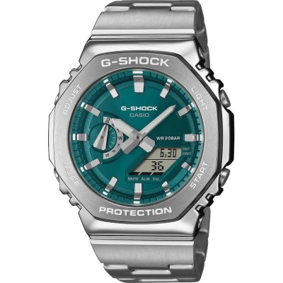 часовник,часовници,g,shock,gm,2110,44.4mm,20atm,quartz,analog,digital,watch,silver,(silver,light,green,mineral)