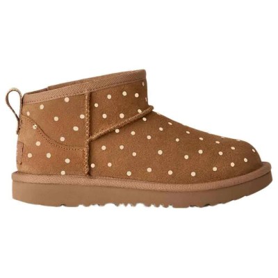 обувки,дамски,боти,мъжки,боти,ugg,classic,ultra,mini,shiny,dots,boots,brown,(chestnut)