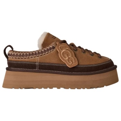 пантофи,мъжки,пантофи,дамски,пантофи,ugg,heritage,lace,up,slippers,brown,(chestnut)