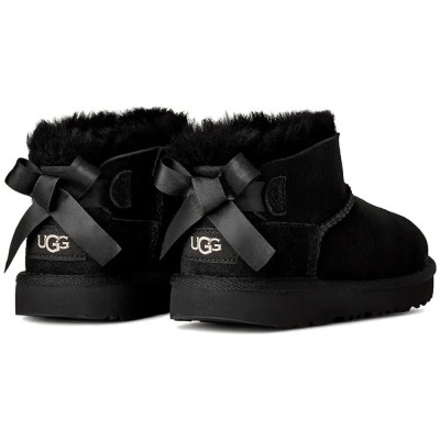 обувки,дамски,боти,мъжки,боти,ugg,ultra,mini,bailey,bow,boots,black,(black)