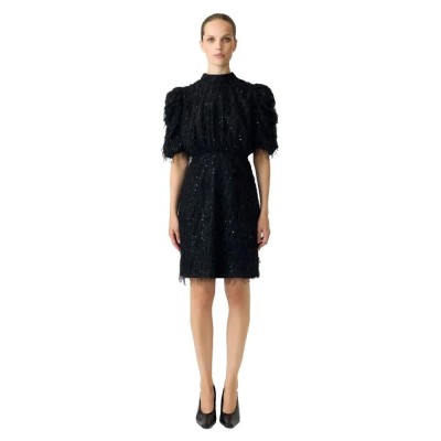 рокля,дамски,поли,и,рокли,yas,ilza,short,sleeve,short,dress,black,(black)