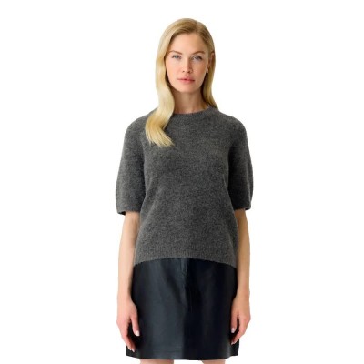 блуза,мъжки,пуловери,дамски,пуловери,yas,johi,short,sleeve,sweater,grey,(medium,grey,melange)
