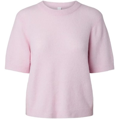 блуза,мъжки,пуловери,дамски,пуловери,yas,johi,short,sleeve,sweater,purple,pink,(pale,lilac)