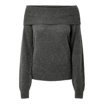 блуза,мъжки,пуловери,дамски,пуловери,yas,johi,sweater,grey,(medium,grey,melange)