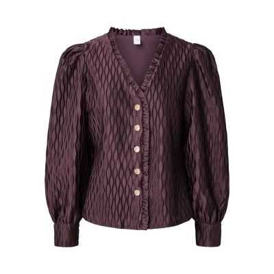 риза,с,дълъг,ръкав,дамски,ризи,мъжки,ризи,yas,ripple,long,sleeve,shirt,purple,(plum,perfect)