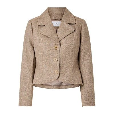 яке,мъжки,якета,дамски,якета,и,палта,yas,thela,jacket,beige,(taupe,grey,thela,checks)