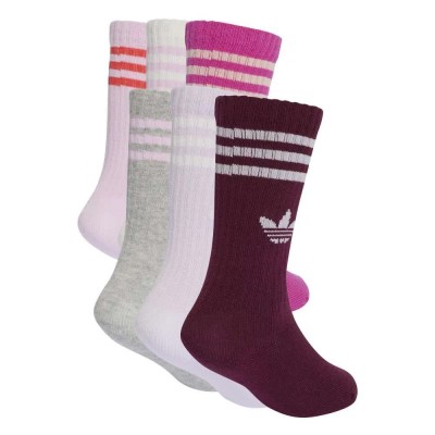 чорапи,мъжки,чорапи,дамски,чорапи,adidas,originals,3,stripes,crew,socks,6,pairs,multicolor,(cloud,white,ice,lavender,orchid,fusion)