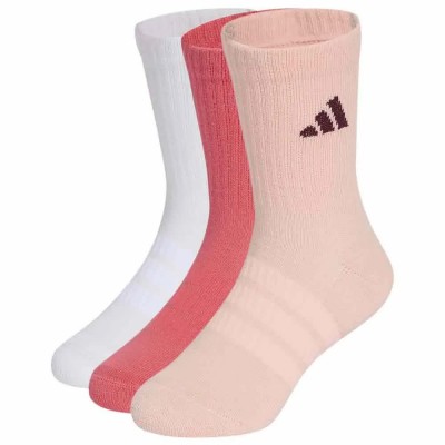 чорапи,мъжки,чорапи,дамски,чорапи,adidas,cushioned,sportswear,crew,socks,3,pairs,multicolor,(pure,turbo,white,haze,coral)