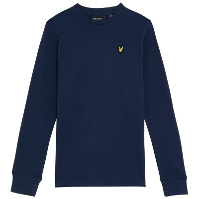тениска,мъжки,тениски,дамски,тениски,lyle,&,scott,plain,long,sleeve,t,shirt,blue,(navy)