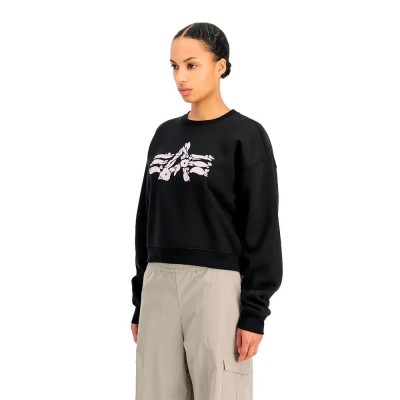 блуза,дамски,блузи,alpha,industries,alpha,altitude,sweatshirt,black,(black)