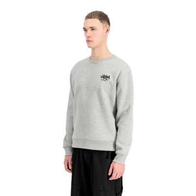 блуза,мъжки,пуловери,alpha,industries,alpha,signature,sweatshirt,grey,(grey,heather)
