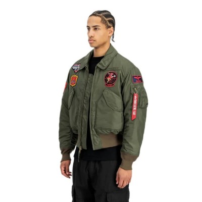 яке,мъжки,якета,дамски,якета,и,палта,alpha,industries,cwu,45,p,devils,brigade,bomber,jacket,green,(dark,olive)
