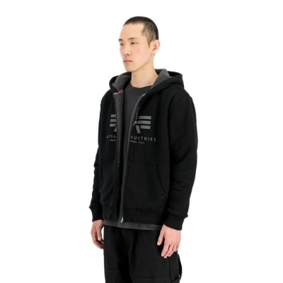 суичър,мъжки,пуловери,alpha,industries,fleece,sherpa,hoodie,black,(black)